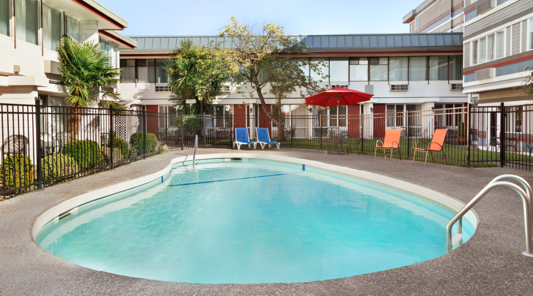 Exterior pool at the Days Inn by Wyndham Victoria Airport