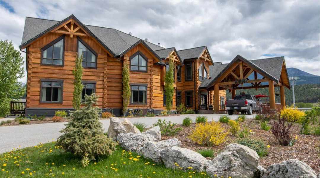 Exterior of Lodge in the Summer