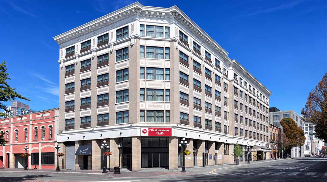 Exterior shot of hotel 