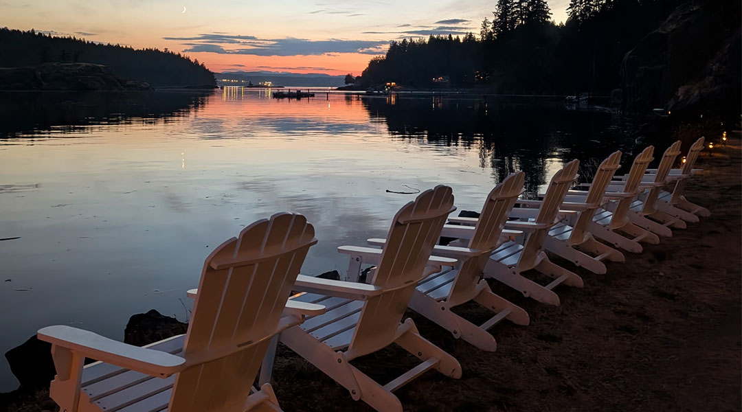 View from the Jade Resort at sunset