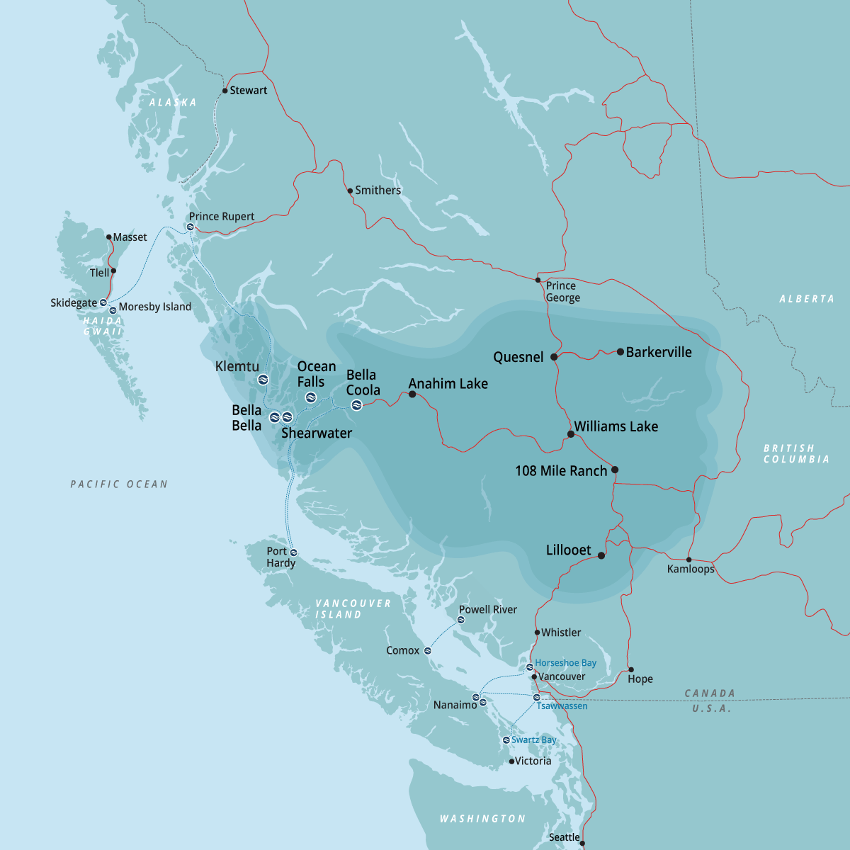 begrænse marts Niende Cariboo Chilcotin Coast | BC Ferries Vacations