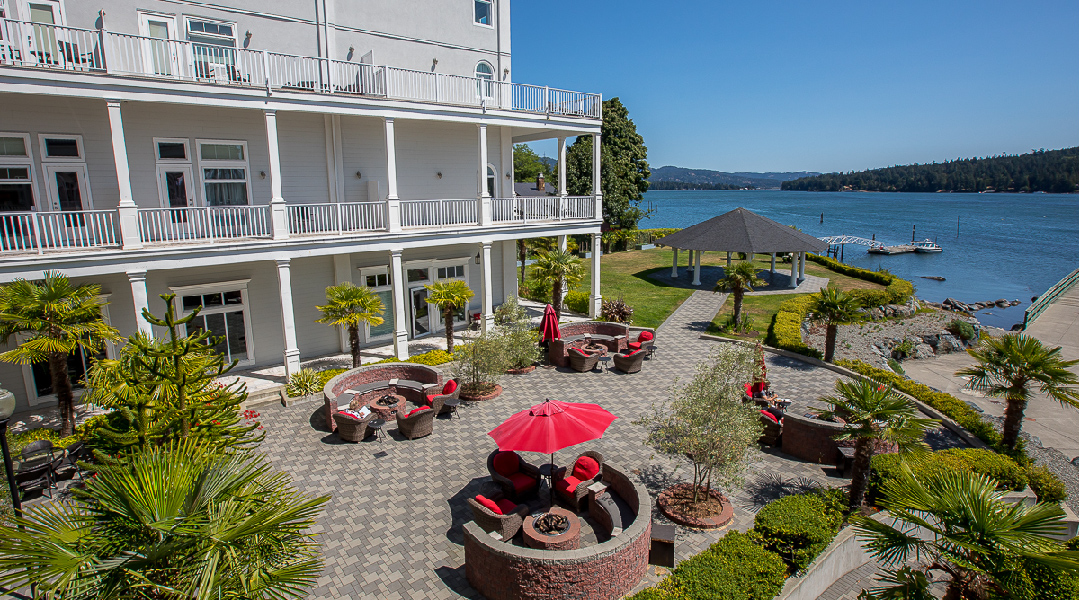 Side view of the Prestige Oceanfront Resort Sooke Luxury Collection