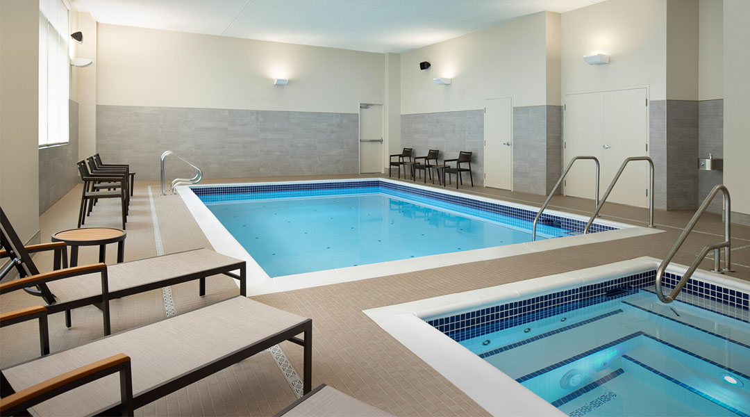 Pool room at Courtyard by Marriott Nanaimo