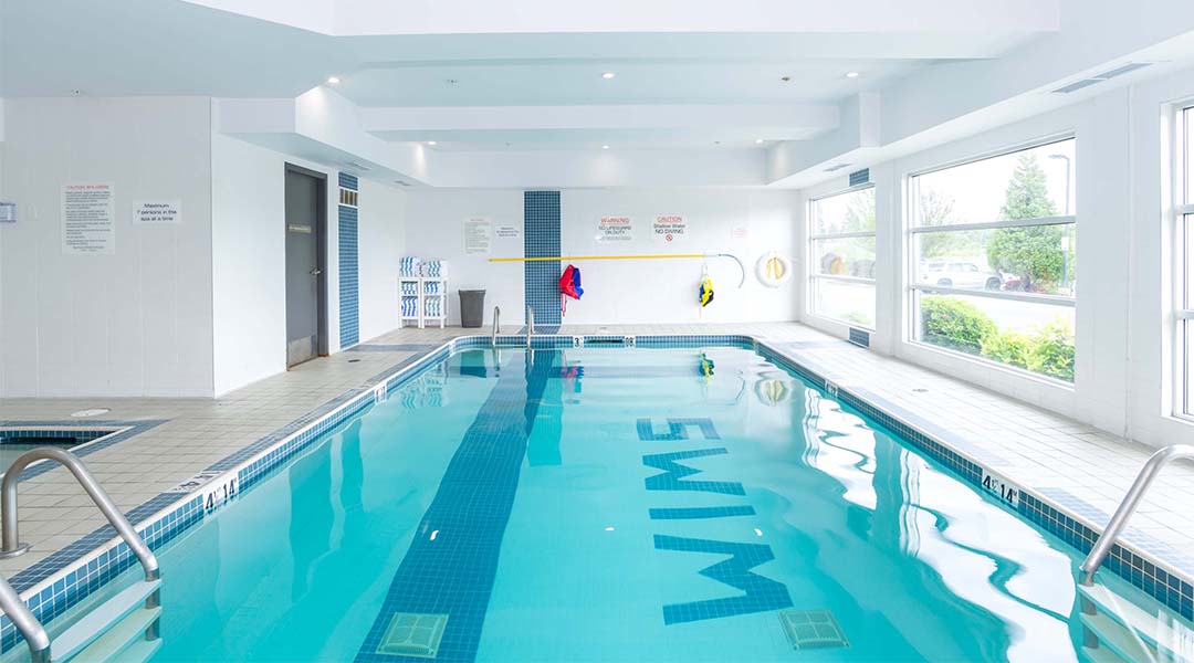 Indoor pool at the Sandman Signature Hotel in Langley