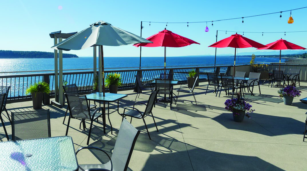 View from the Waterfront Patio at the Anchor Inn and Suites