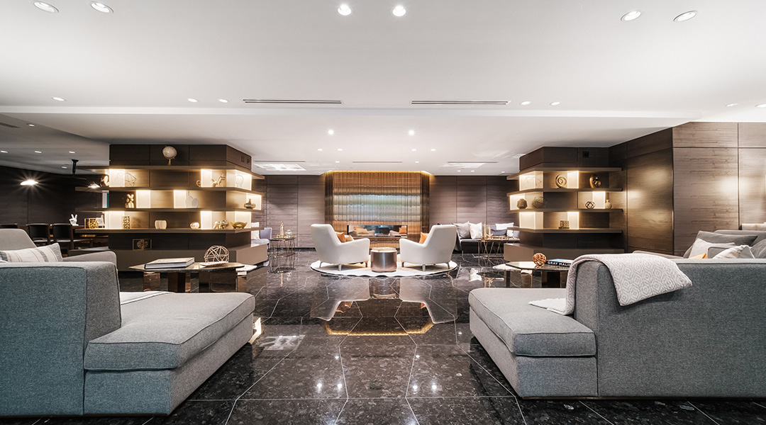 Lobby of the Paradox Vancouver Hotel