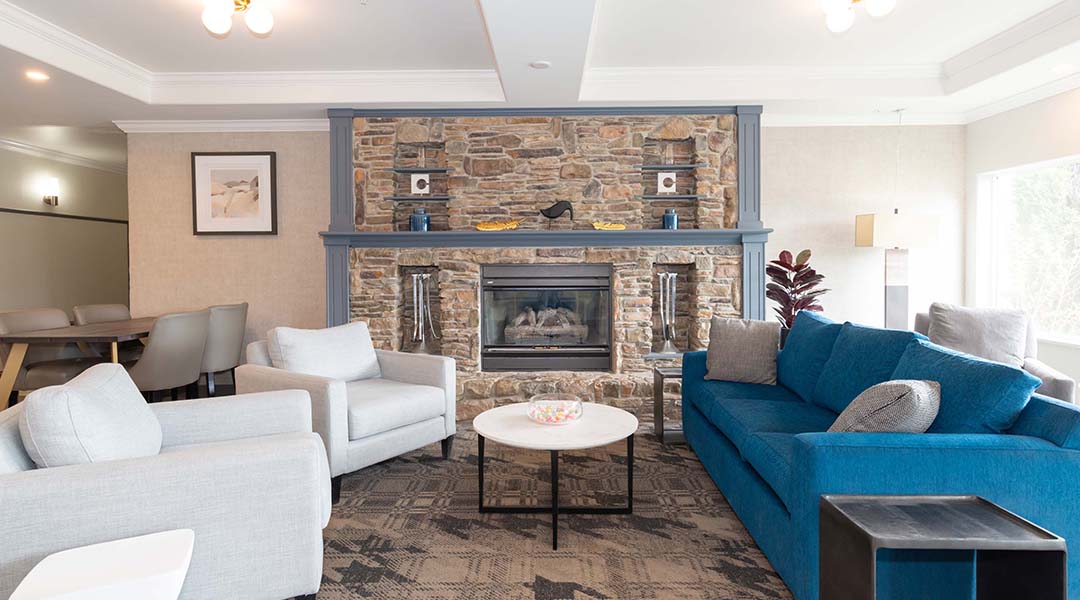 Lobby at the Sandman Hotel in Quesnel