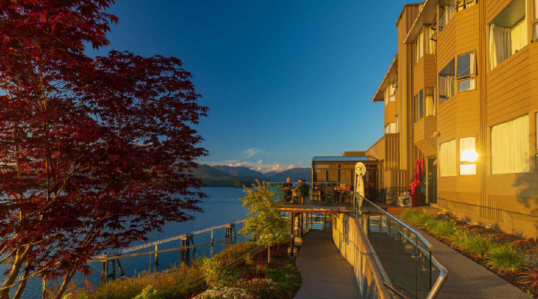 Harbourside of the hotel