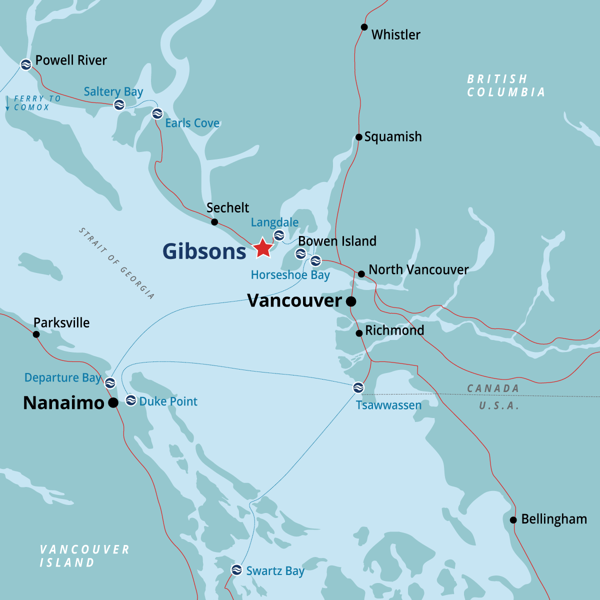 Gibsons Gibsons BC Ferries Vacations