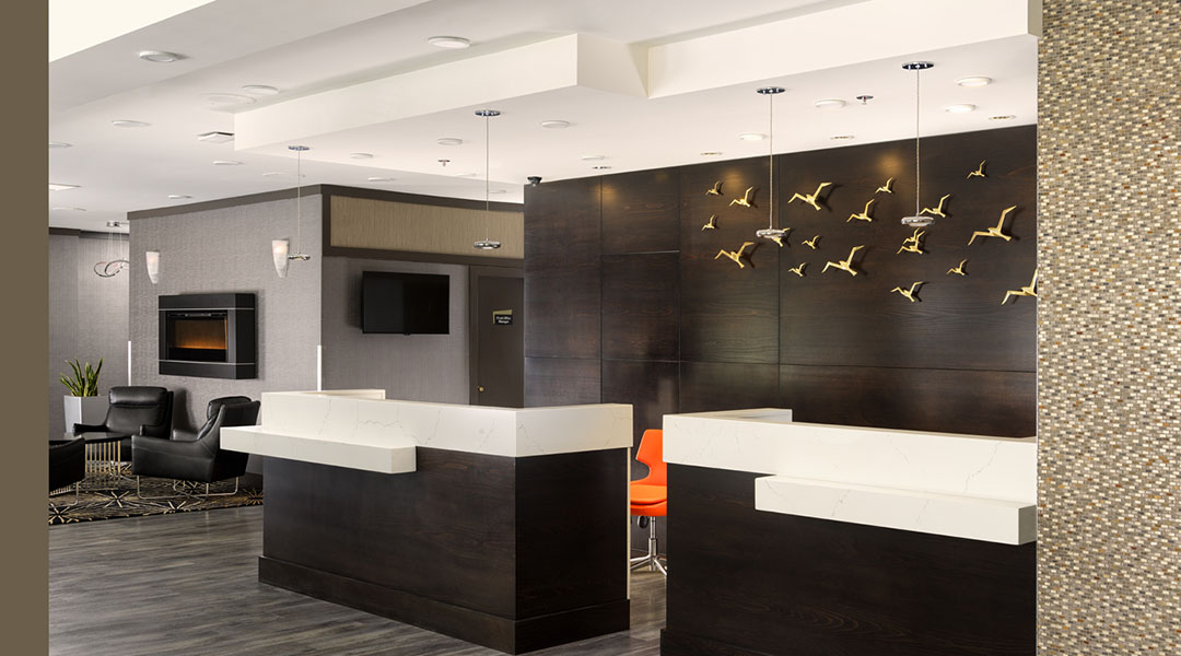 Check-in desk at Best Western Plus Carlton Plaza