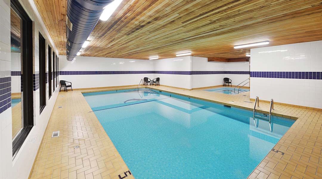 Indoor pool at the Prestige Beach House Hotel