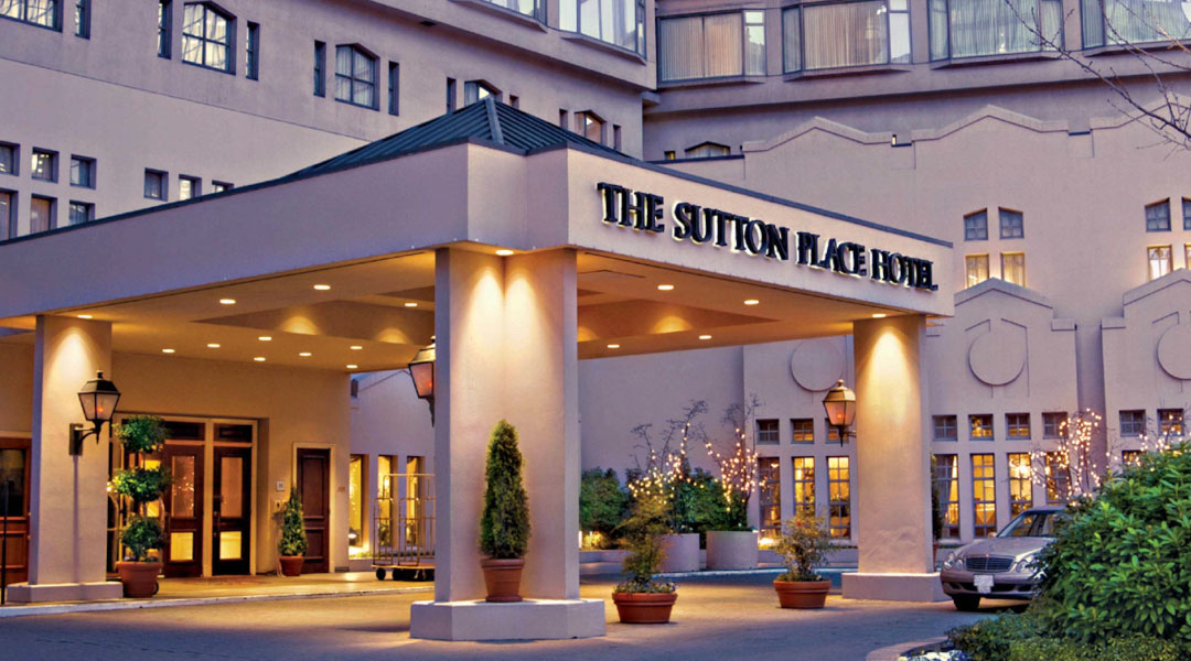 Sutton Place Hotel in Vancouver Exterior