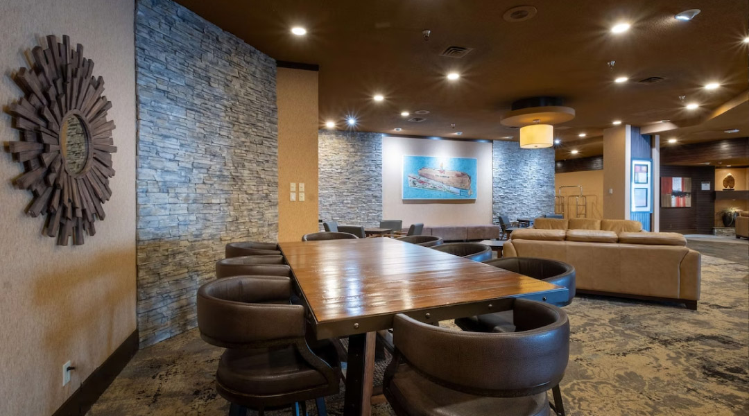 Lobby at the Prestige Mountain Resort Rossland