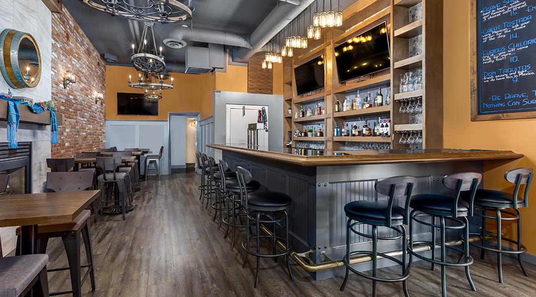 The interior of the Don Agave Cantina restaurant at the Prestige Radium Hot Springs Resort