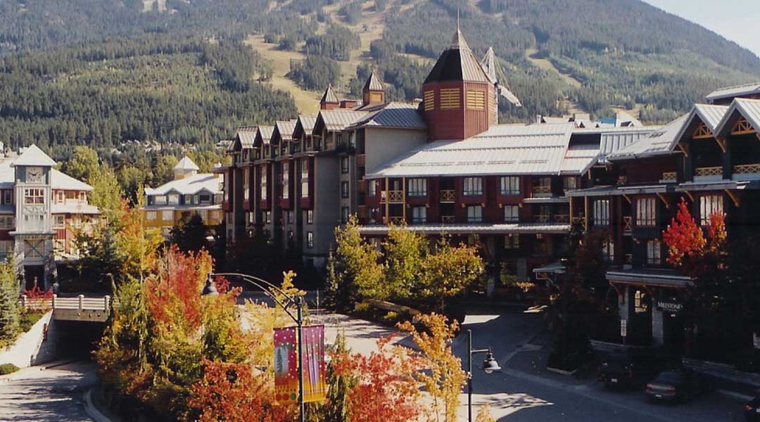 The exterior building of the Delta Hotels by Marriott Whistler Village Suites